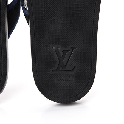 Louis Vuitton Mens Canvas Sandals 9.5 Black 6 of 10