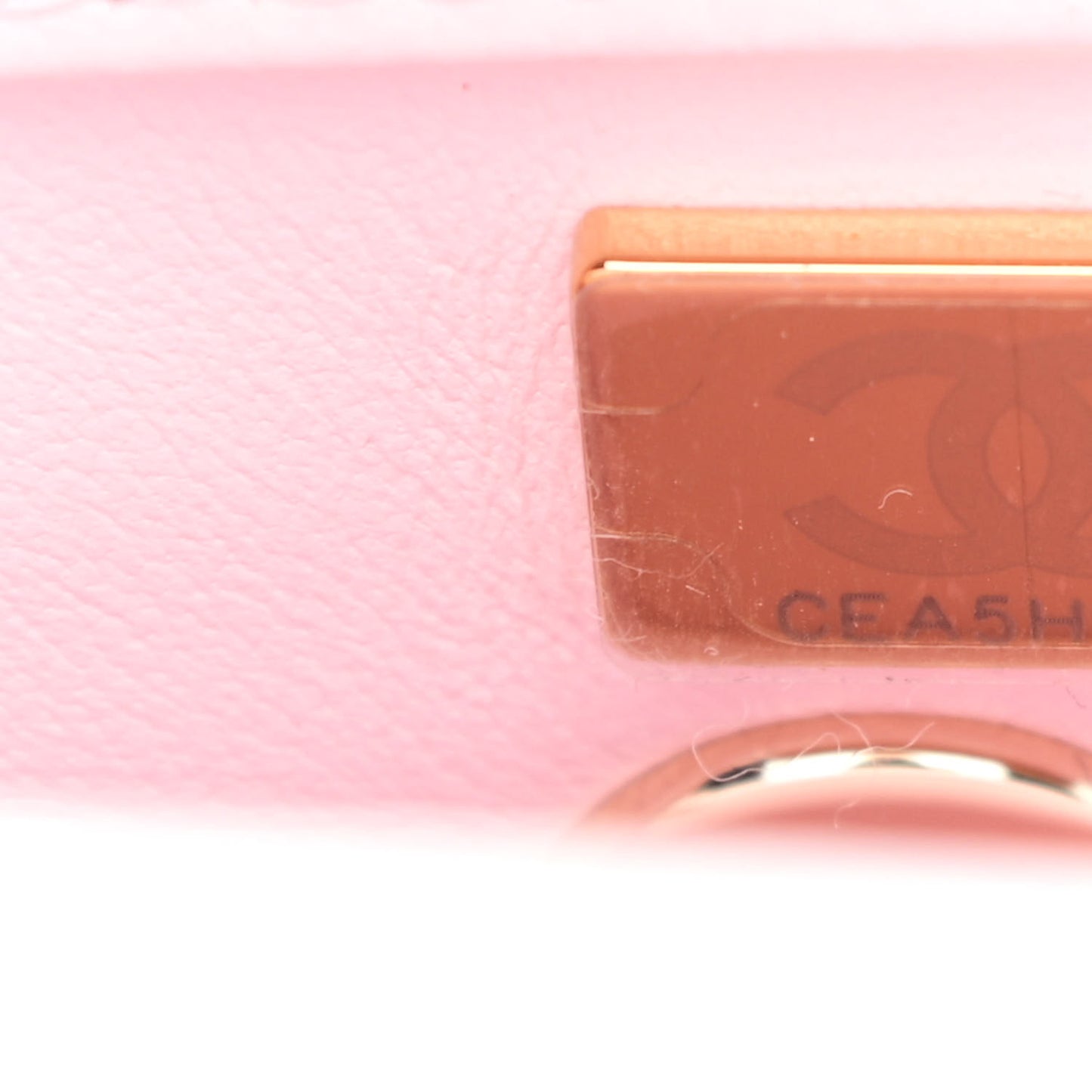 Caviar Quilted Mini Coco Handle Flap Light Pink