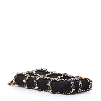 Chanel Suede Tech Me Out Clutch With Chain Black 4 of 8