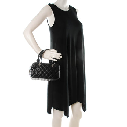 Chanel Calfskin Quilted Small Cambon Bowler Black 2 of 7