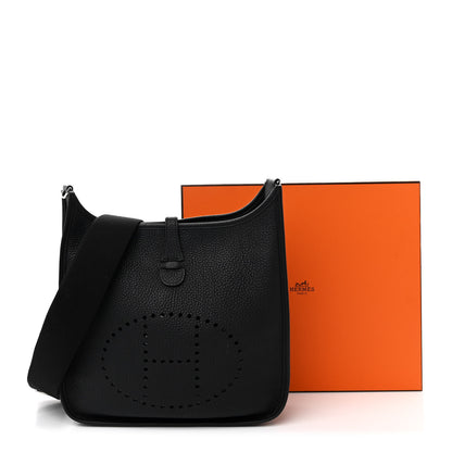 Hermes Taurillon Clemence Evelyne III PM Black 12 of 12