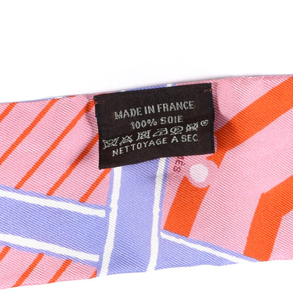 Hermes Silk Jeu de Soie Uniforme Twilly Vieux Rose Orange 2 of 3