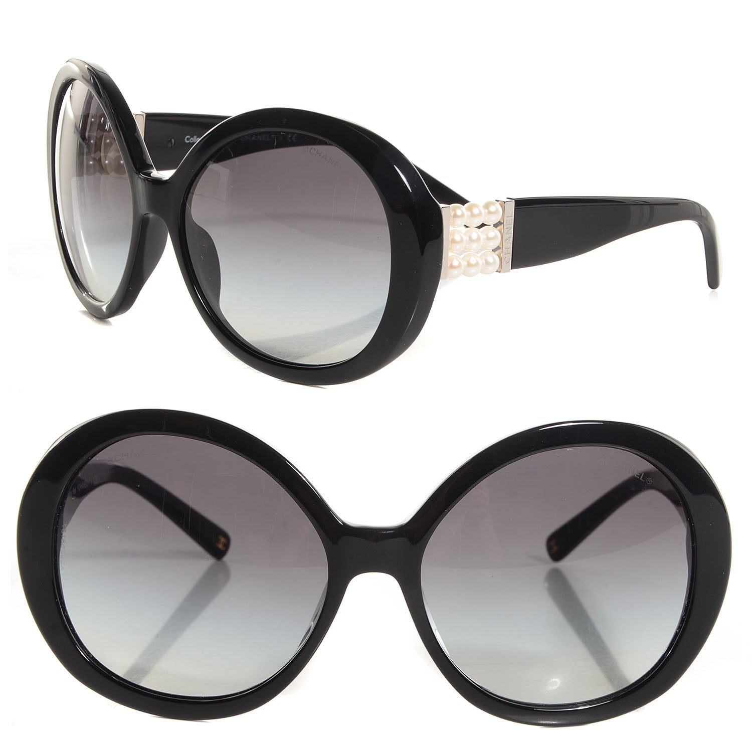 Chanel Perle Pearl Sunglasses 5159-H Black 1 of 5