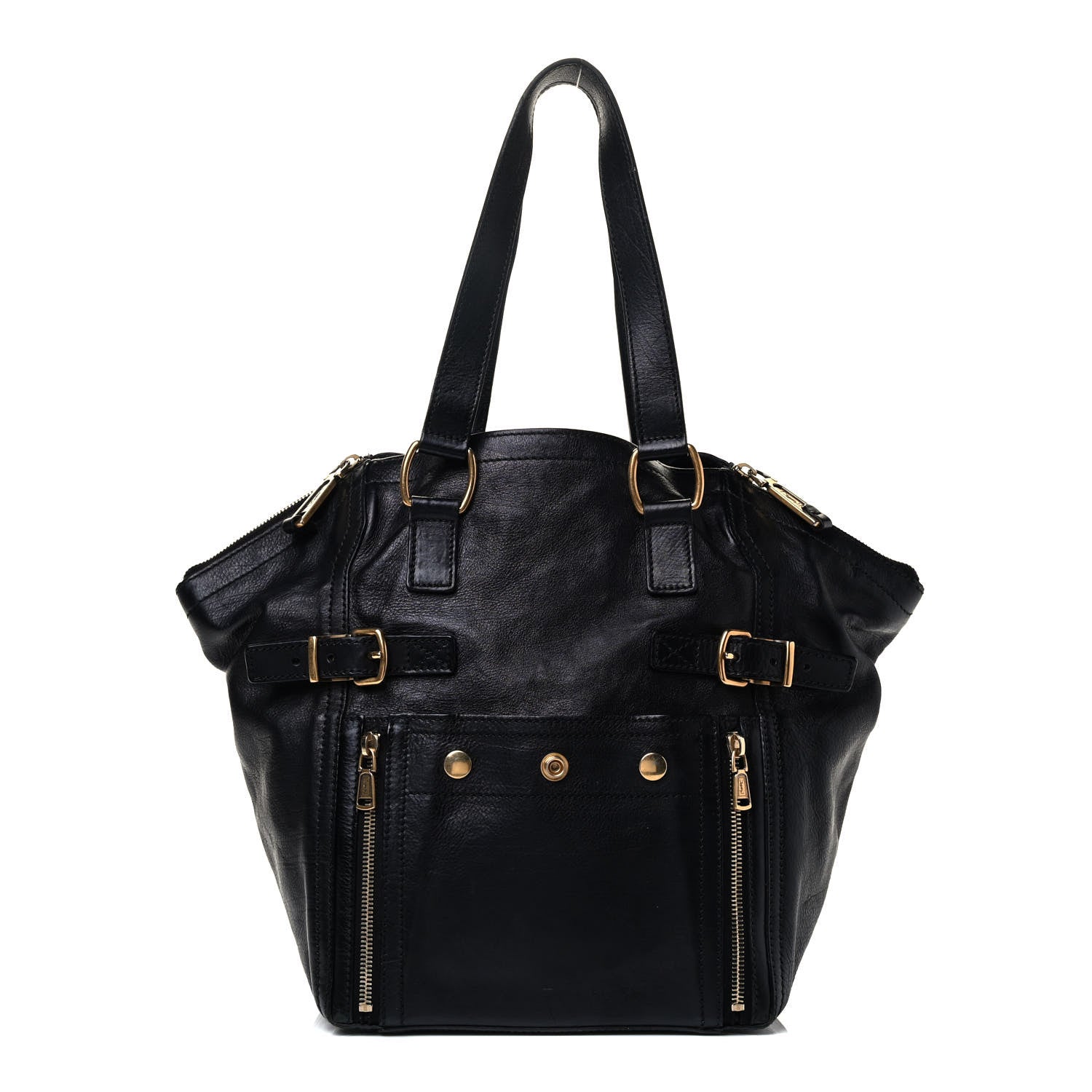 Saint Laurent Calfskin Small Downtown Black 1 of 4