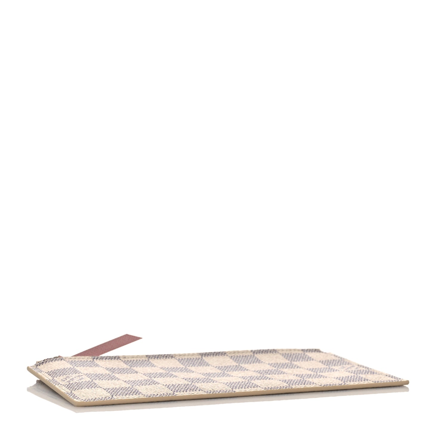 Damier Azur Felicie Chain Wallet Zippered Insert Rose Ballerine