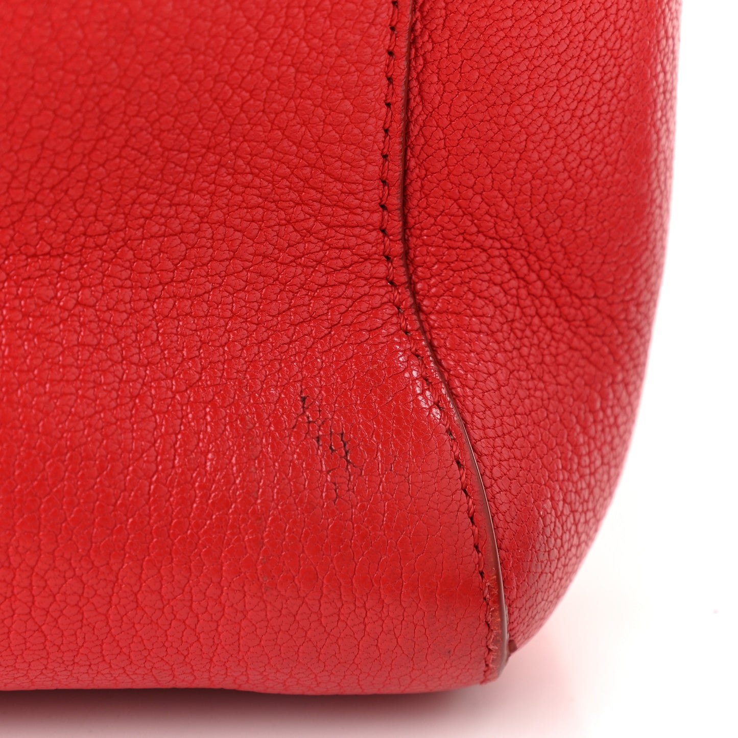 Sugar Goatskin Small Antigona Red