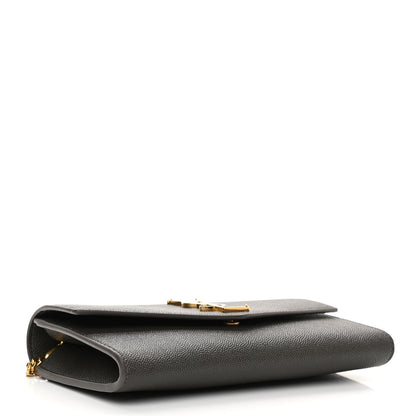 Saint Laurent Grain De Poudre Uptown Chain Wallet Pebble 5 of 12