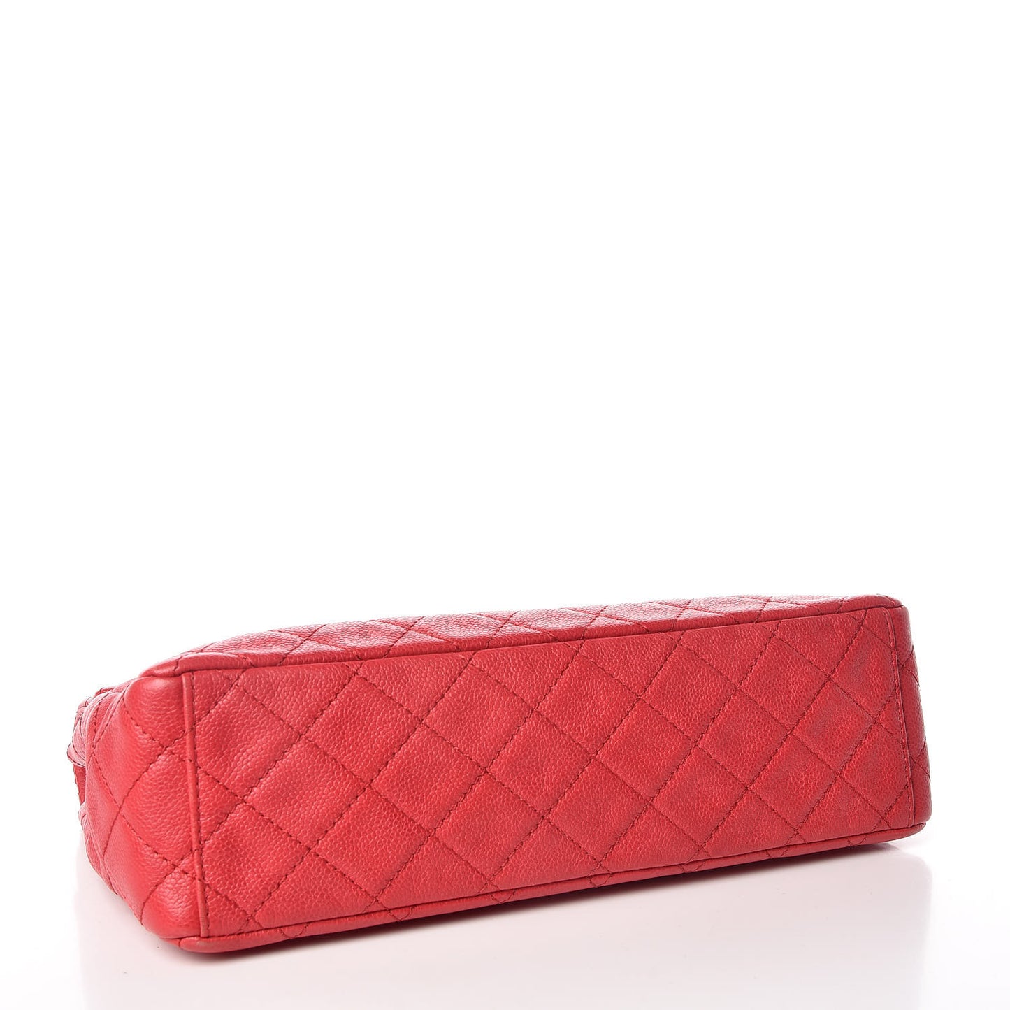 Washed Caviar Quilted Maxi Single Flap Fuchsia