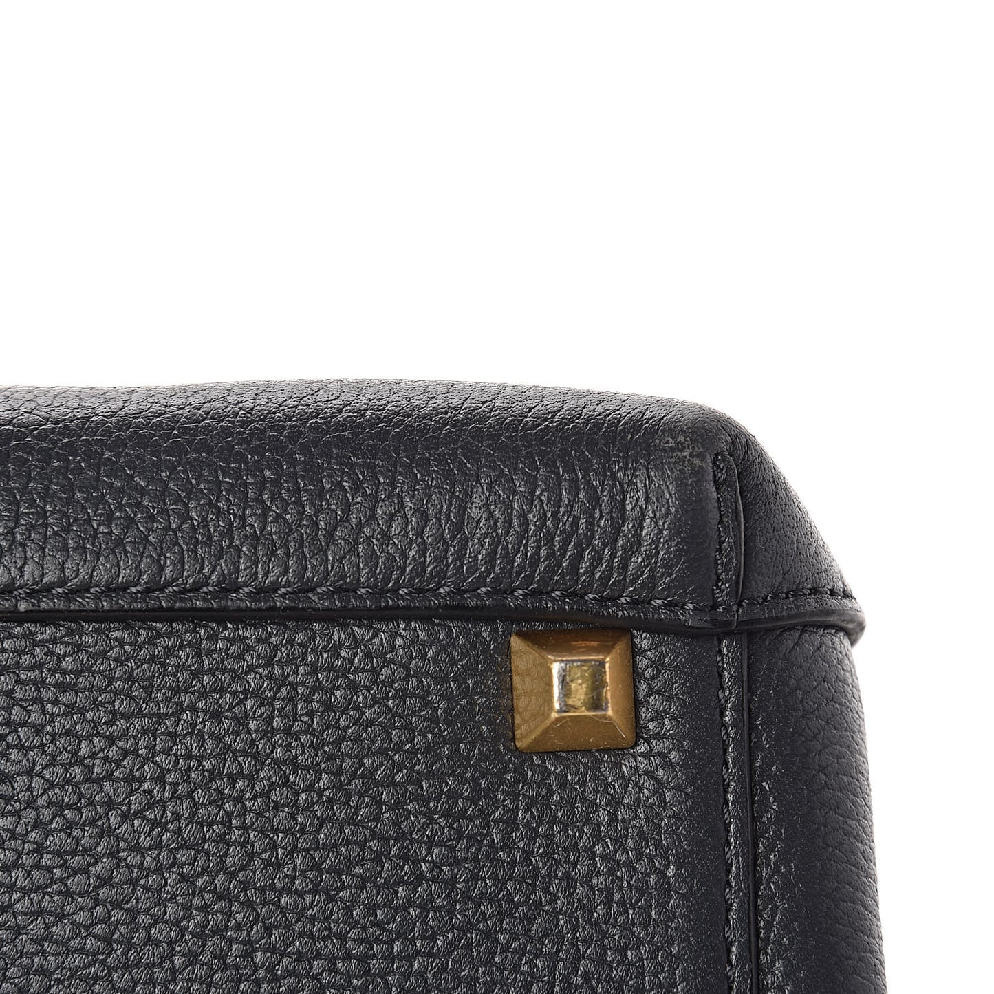 Grained Calfskin Medium Milla Tote Phantom Grey