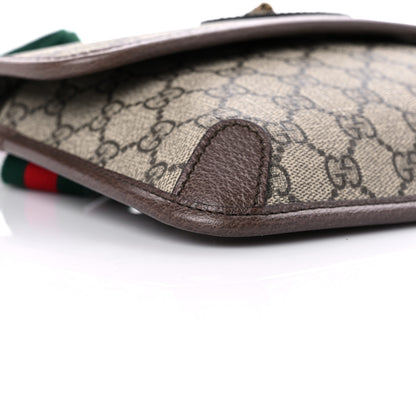 Gucci GG Supreme Monogram Neo Vintage Web Belt Bag Brown 9 of 11