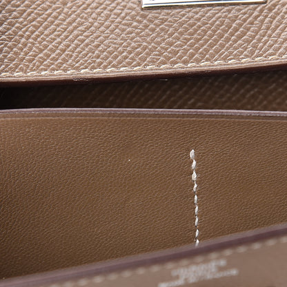 Hermes Epsom Kelly Longue Wallet Etoupe 9 of 15