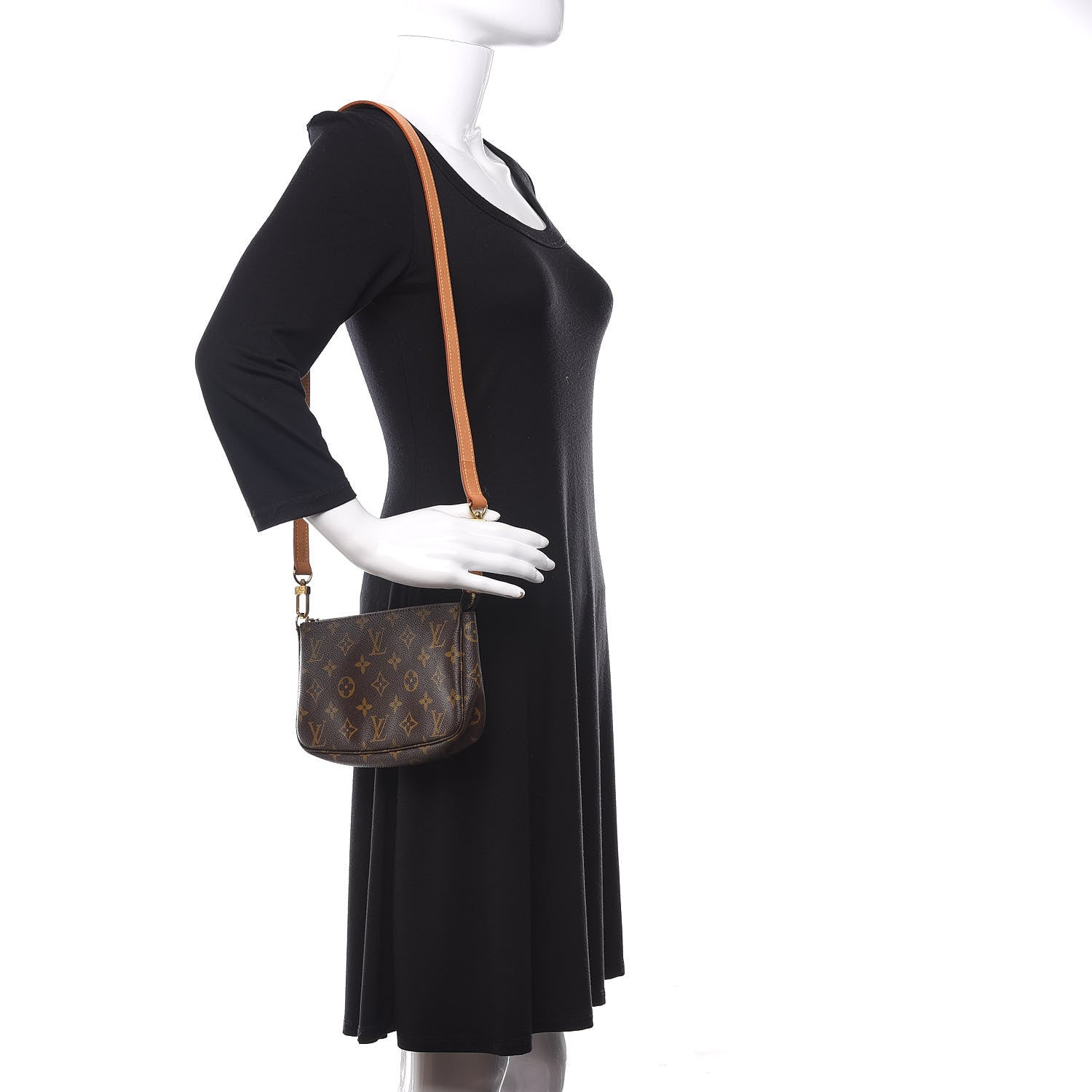 Louis Vuitton Monogram Pochette Accessories Long Strap 2 of 11
