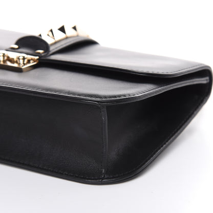 Valentino Garavani Vitello Medium Glam Lock Rockstud Flap Black 8 of 14