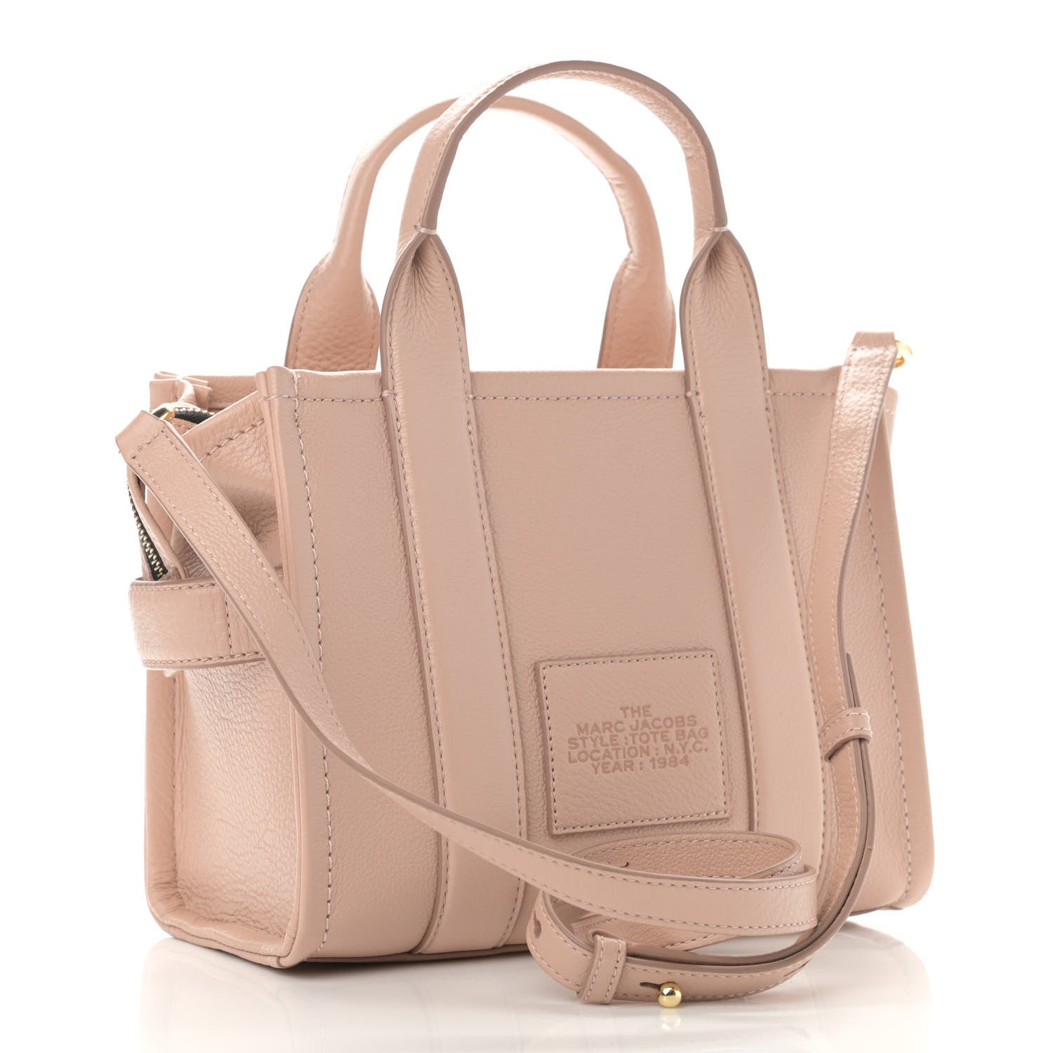 Marc Jacobs Grained Calfskin Small The Tote Bag Rose Dust 3 of 9