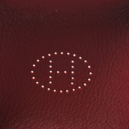 Hermes Taurillon Clemence Felt Bridge Mises et Relances Change Tray Orange Rouge H 4 of 5