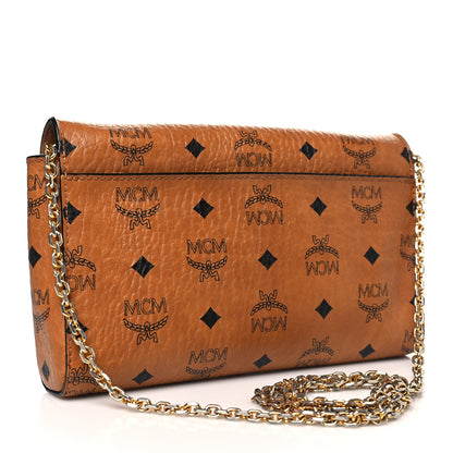 MCM Visetos Small Millie Crossbody Bag Cognac 3 of 13