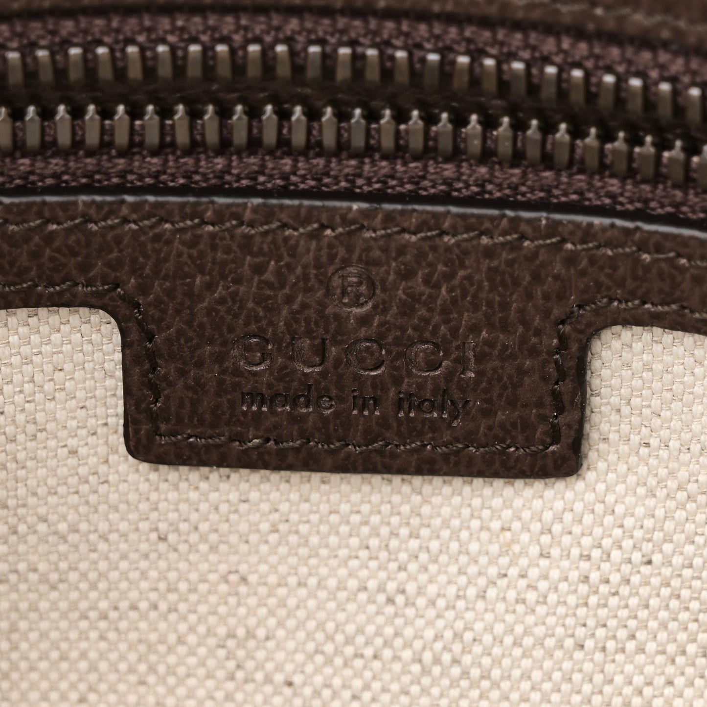 Soft GG Supreme Monogram Medium Ophidia Belt Bag Dark Brown