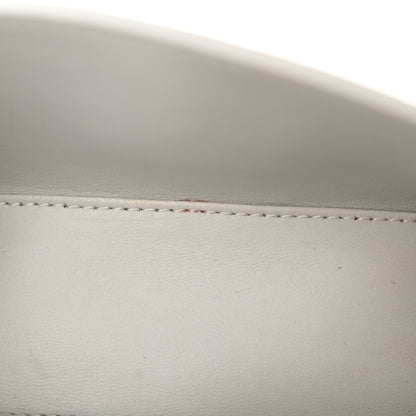 Balenciaga Shiny Calfskin Crocodile Embossed Small Hourglass Evening Chain Bag White 12 of 12