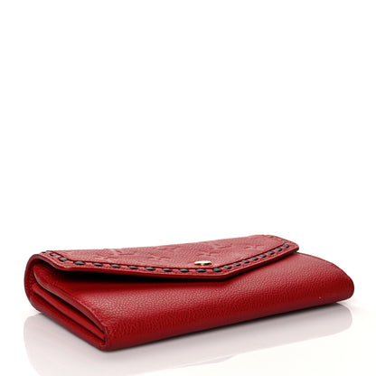 Louis Vuitton Empreinte Sarah Wallet Red Scarlet 4 of 8