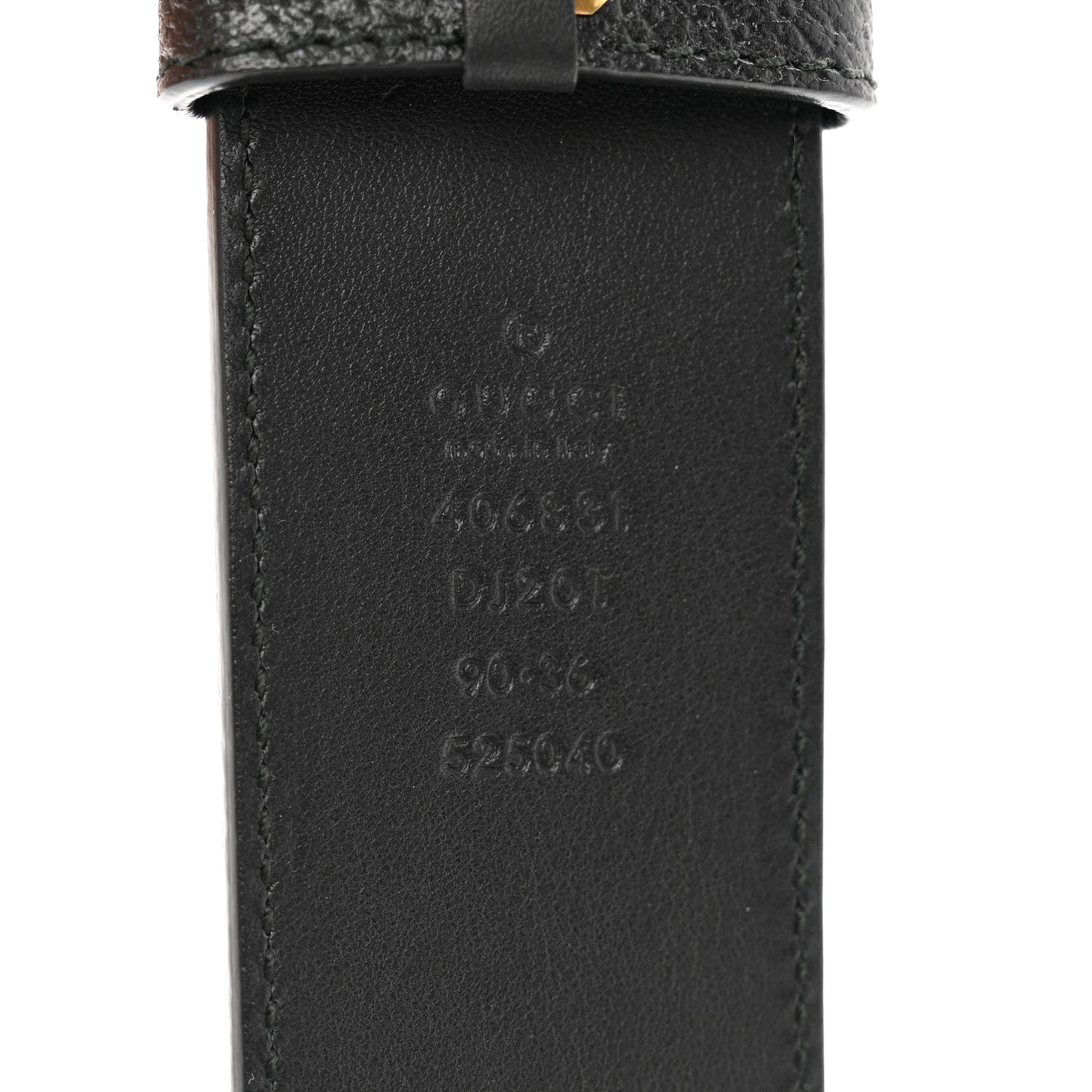 Textured Calfskin Double G 40mm Belt 90 36 Black