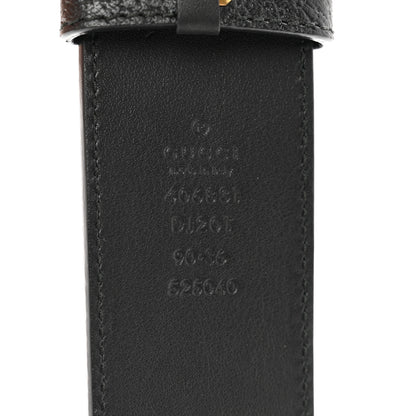 Gucci Textured Calfskin Double G 40mm Belt 90 36 Black 3 of 5