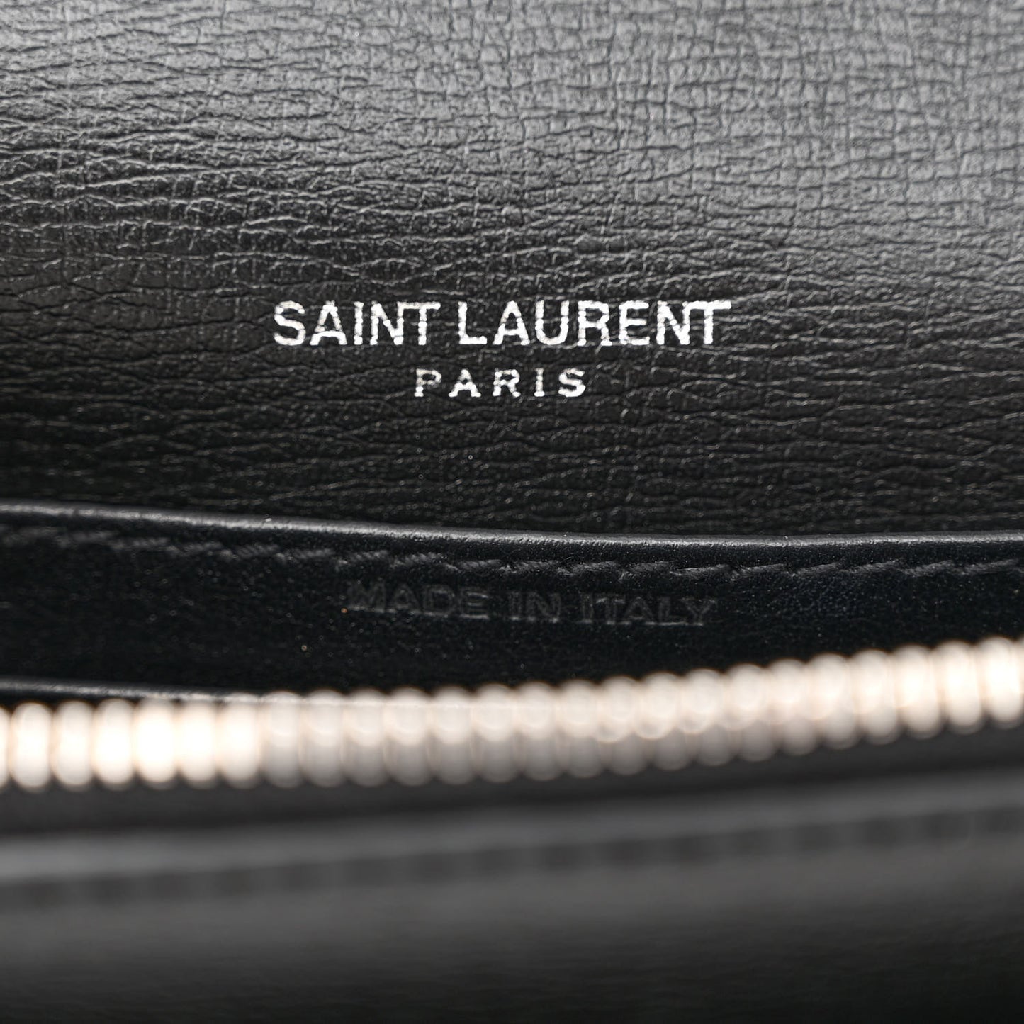 Calfskin Monogram Sunset Chain Wallet Black