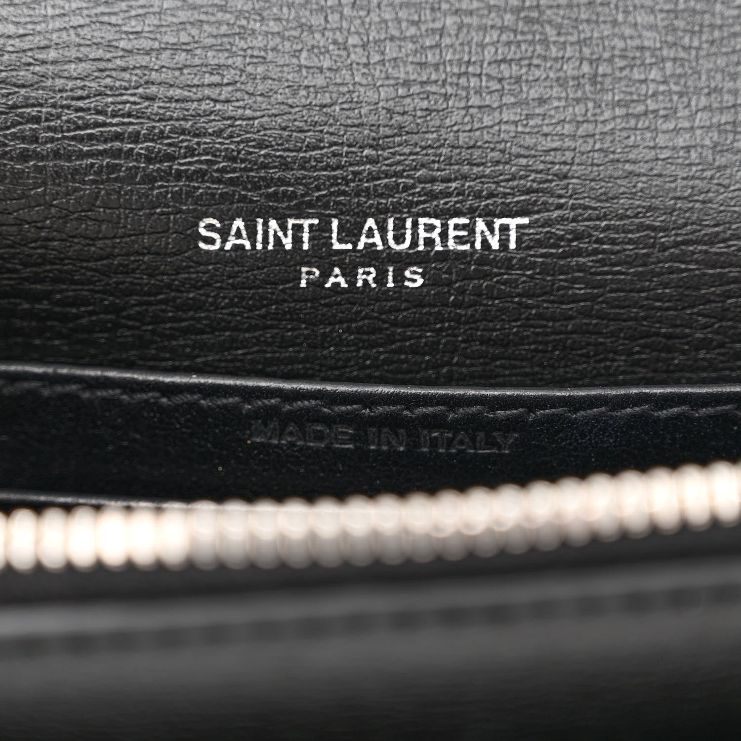 Saint Laurent Calfskin Monogram Sunset Chain Wallet Black 6 of 10