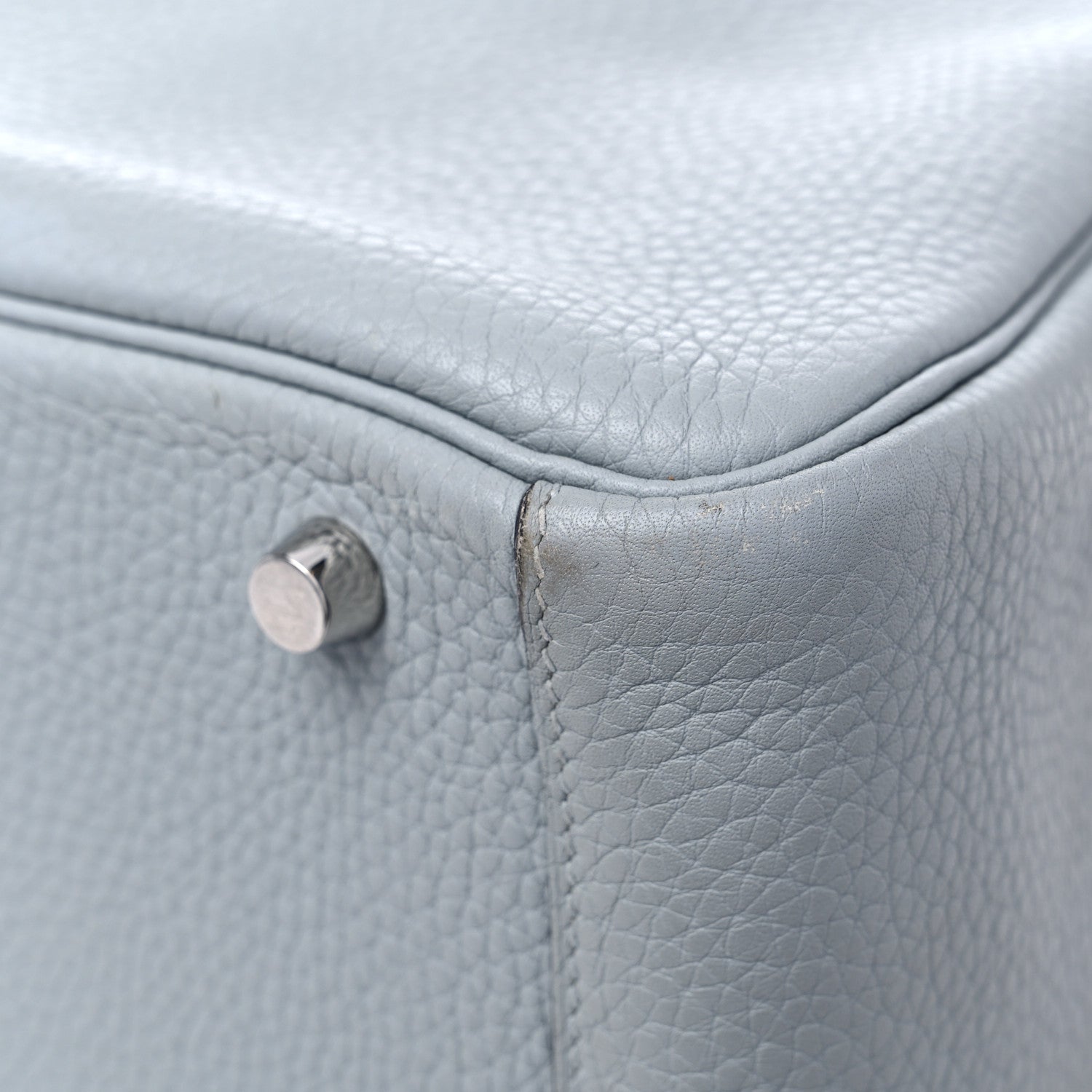 Hermes Taurillon Clemence Lindy 30 Bleu Glacier 10 of 12