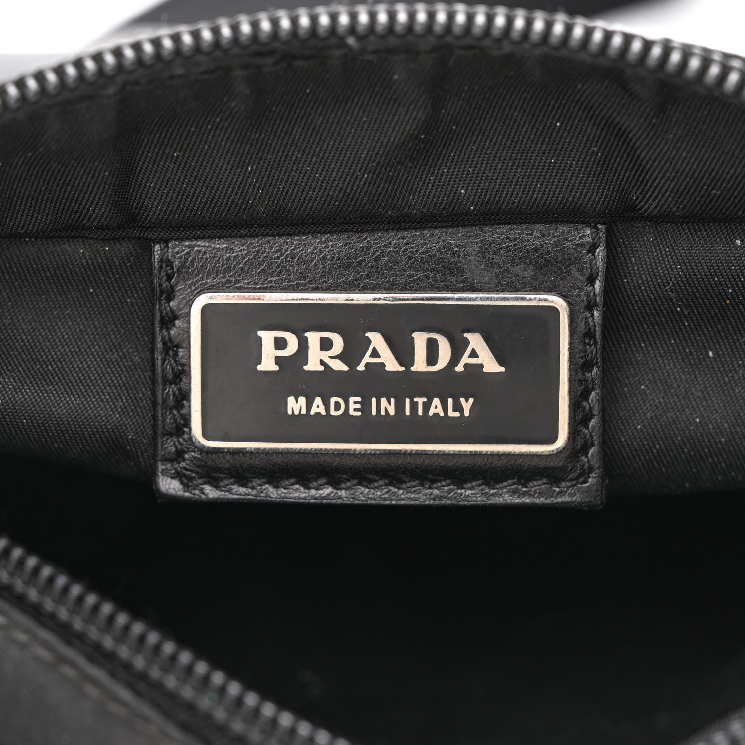 Prada Nylon Flat Messenger Bag Black 6 of 10