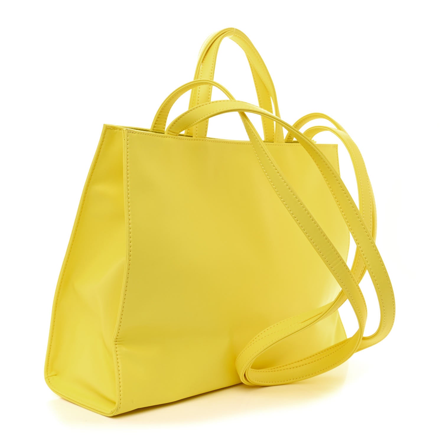 Telfar Vegan Leather Medium Shopping Bag Margarine 3 of 9
