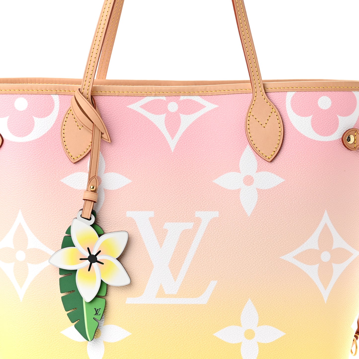 Monogram Giant By The Pool Neverfull MM Light Pink