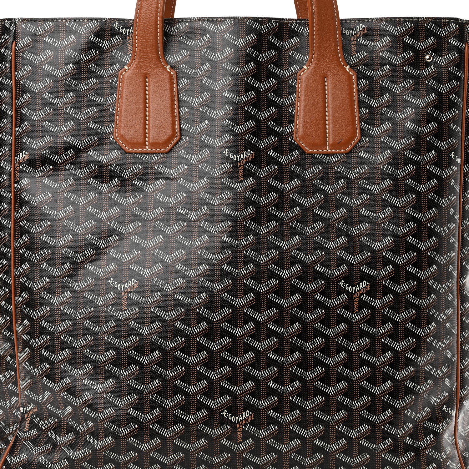 Goyard Goyardine Voltaire III Tote Black Gold 8 of 14