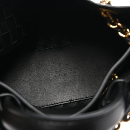 Bottega Veneta Nappa Intrecciato Small Andiamo With Chain Shoulder Bag Black 5 of 9