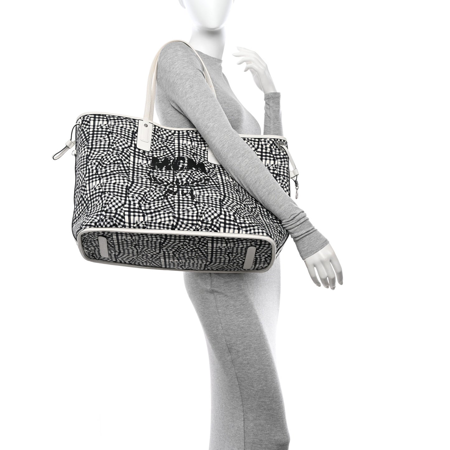 Visetos Large Liz Reversible Shopper Tote White