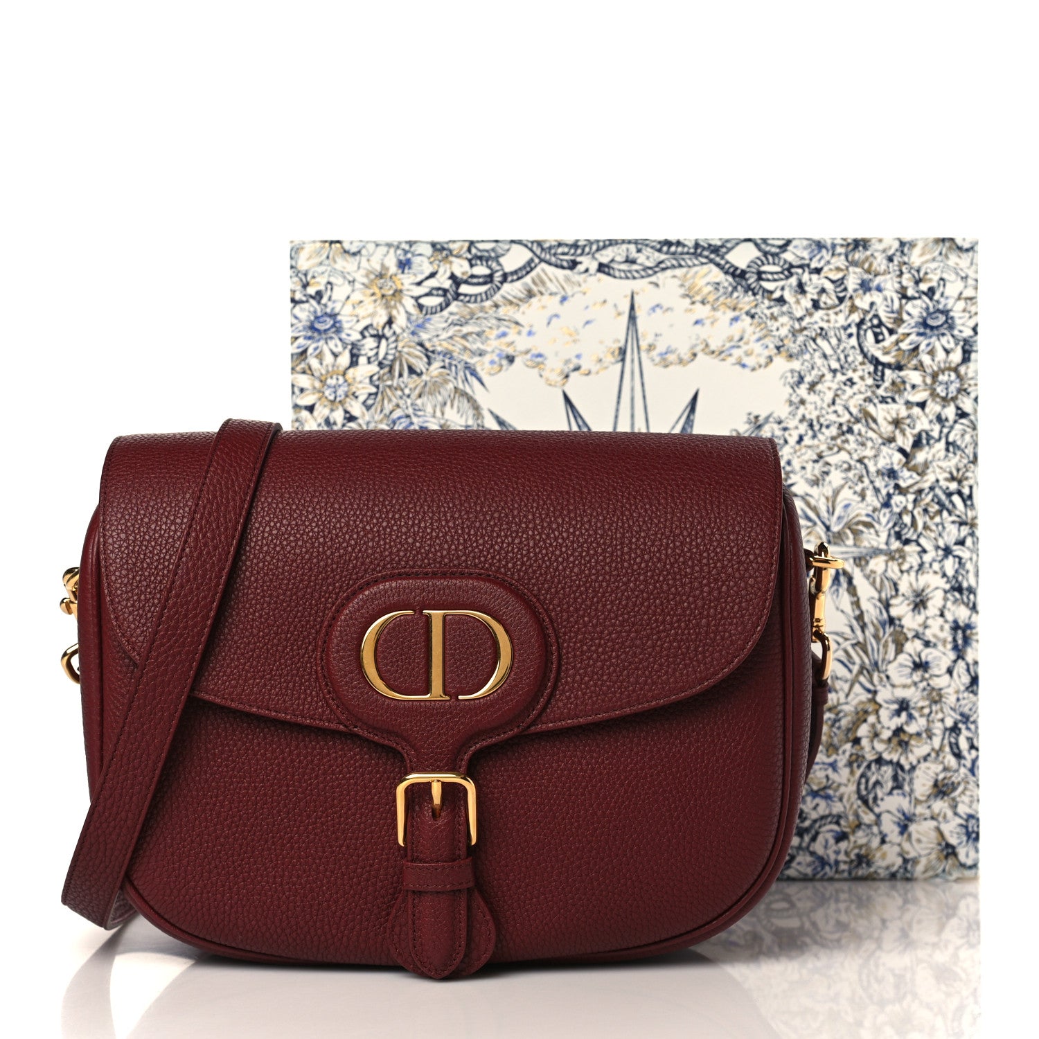 Christian Dior Grained Calfskin Large Bobby Flap Red Bricks 10 of 10