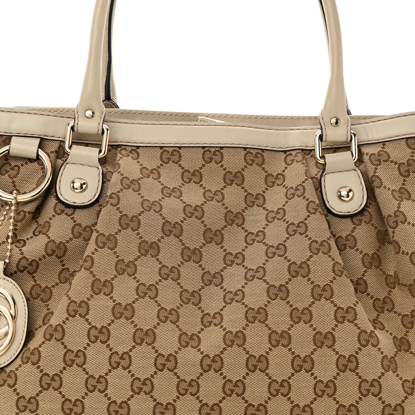 Monogram Medium Sukey Top Handle Tote Off White