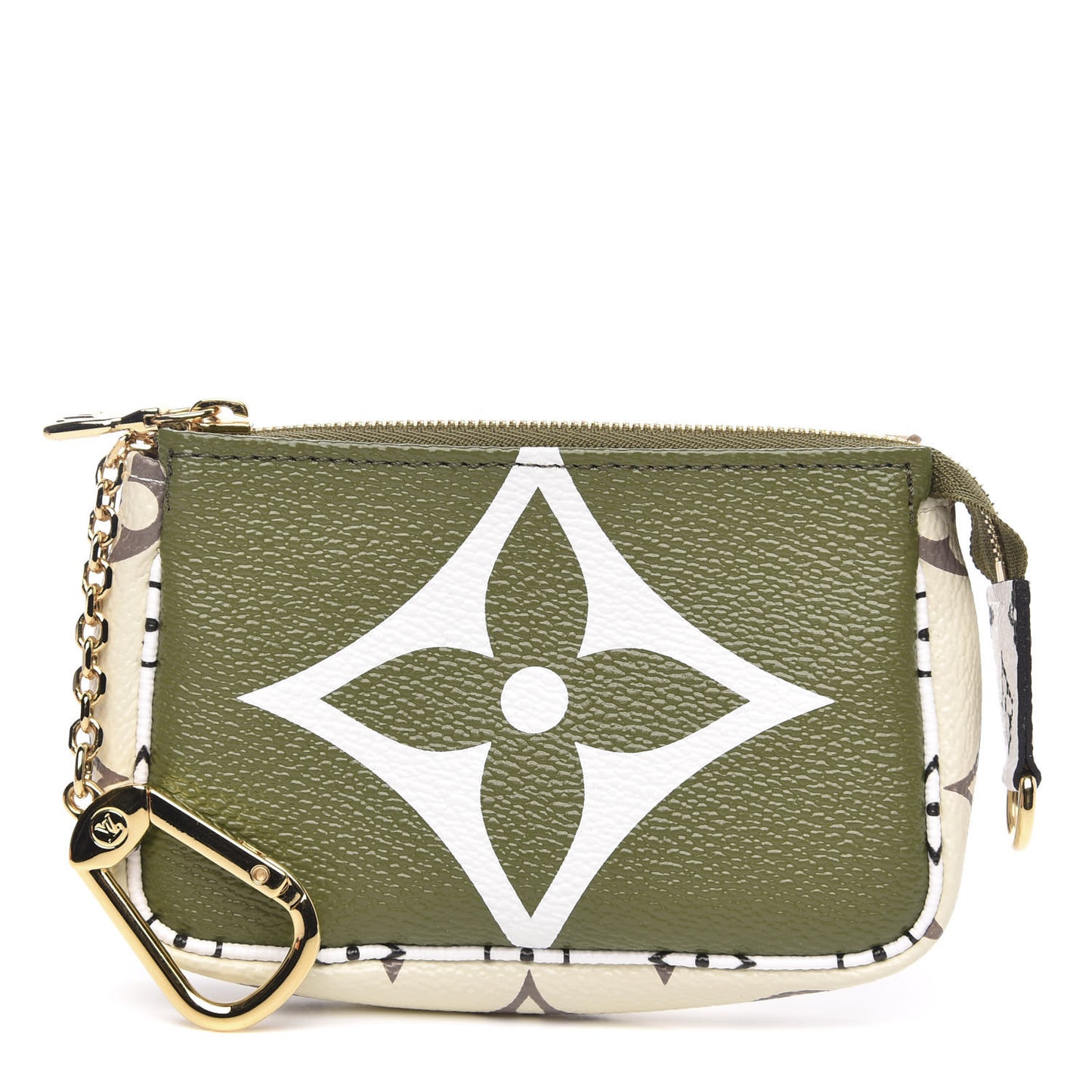Monogram Giant Micro Pochette Accessories Kaki White