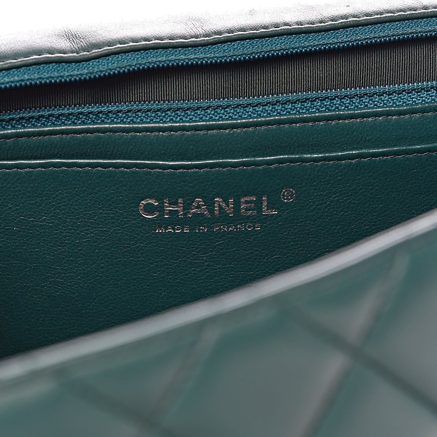 Chanel Lambskin Quilted Maxi Single Flap Turquoise 6 of 18