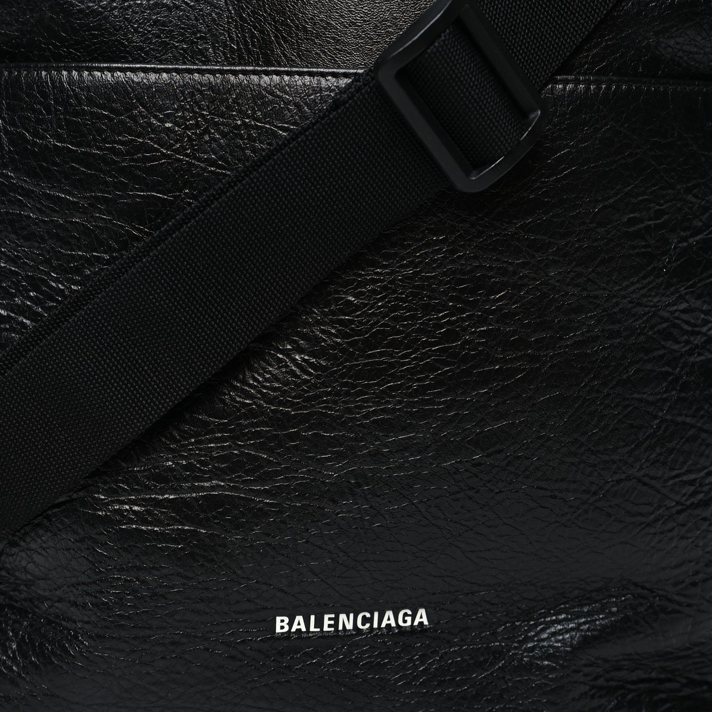 Agneau Arena Explorer Tote Bag with Strap Black