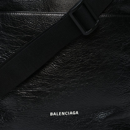 Balenciaga Agneau Arena Explorer Tote Bag with Strap Black 10 of 12