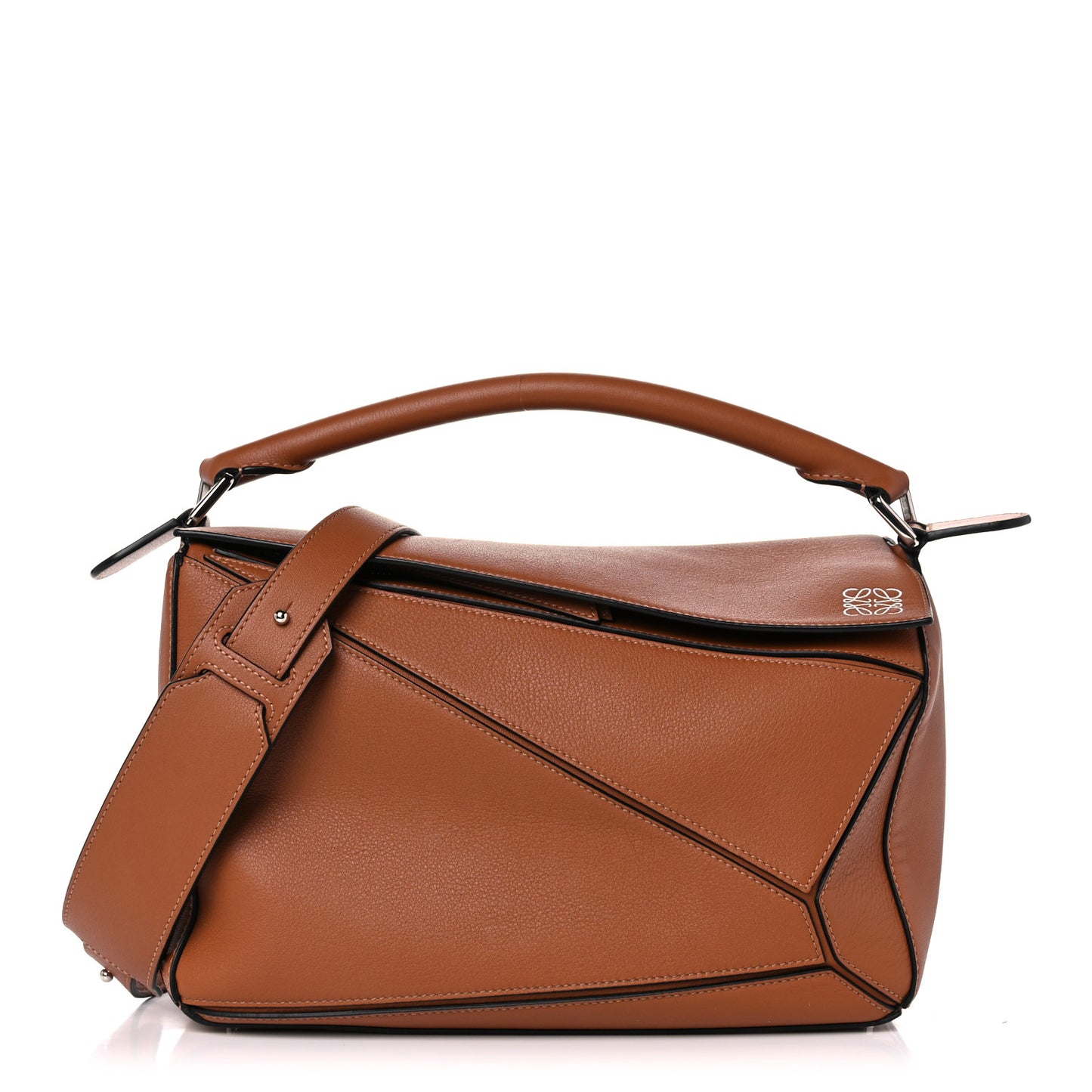 Calfskin Medium Puzzle Bag Tan