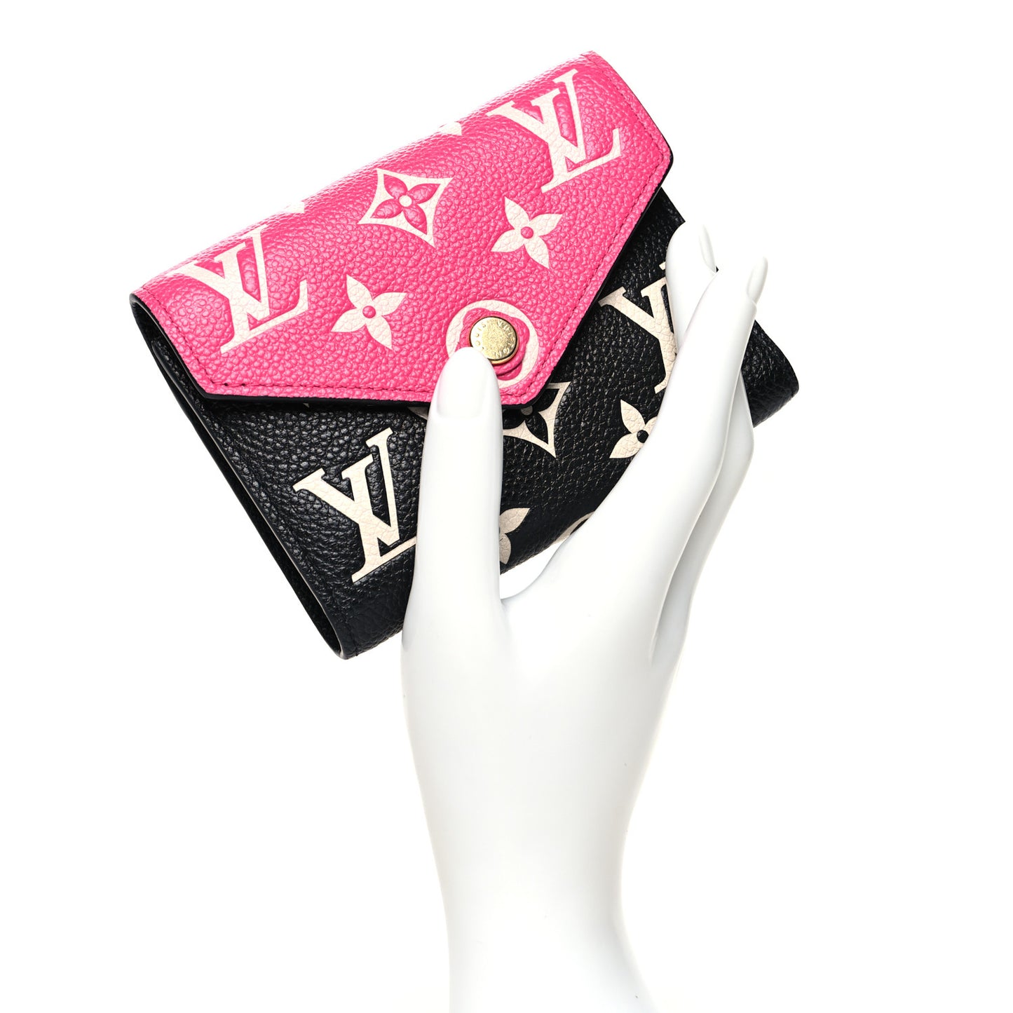 Empreinte Monogram Spring In The City Victorine Wallet Black White Pink