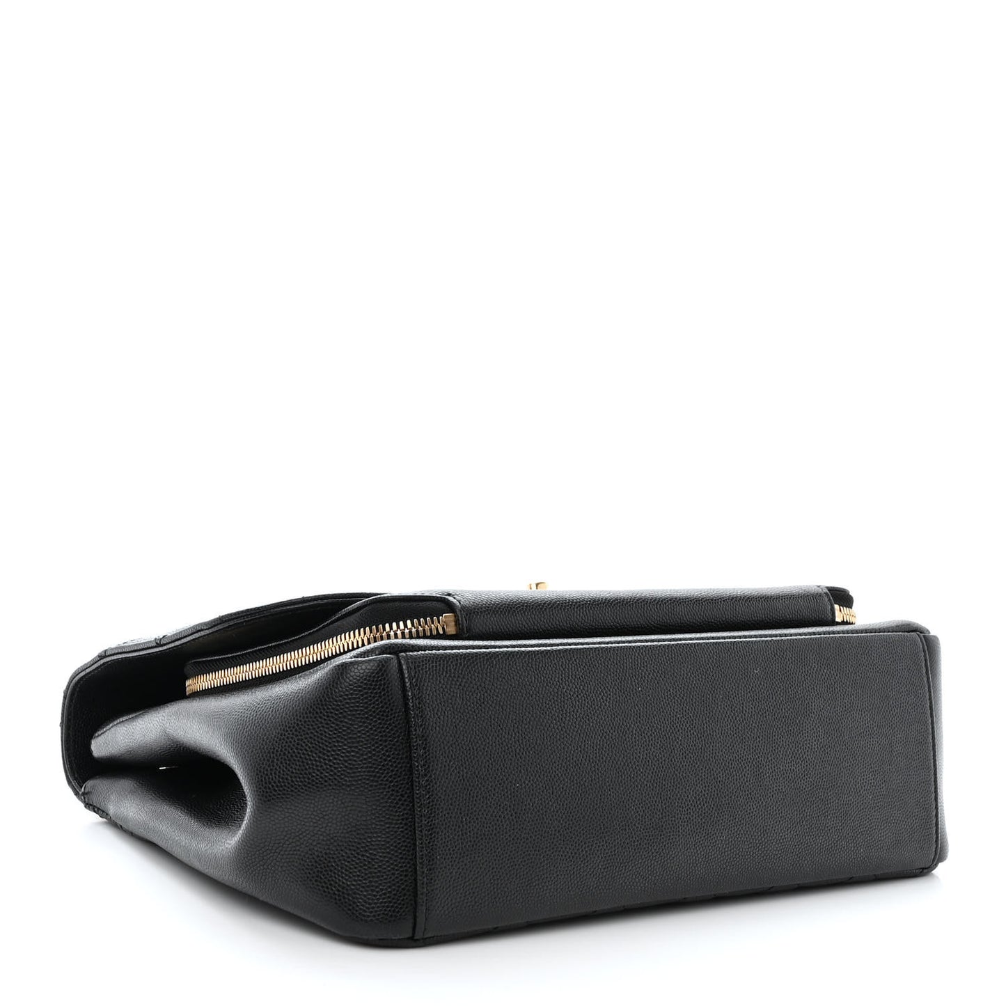 Caviar Quilted Large Business Affinity Flap Black