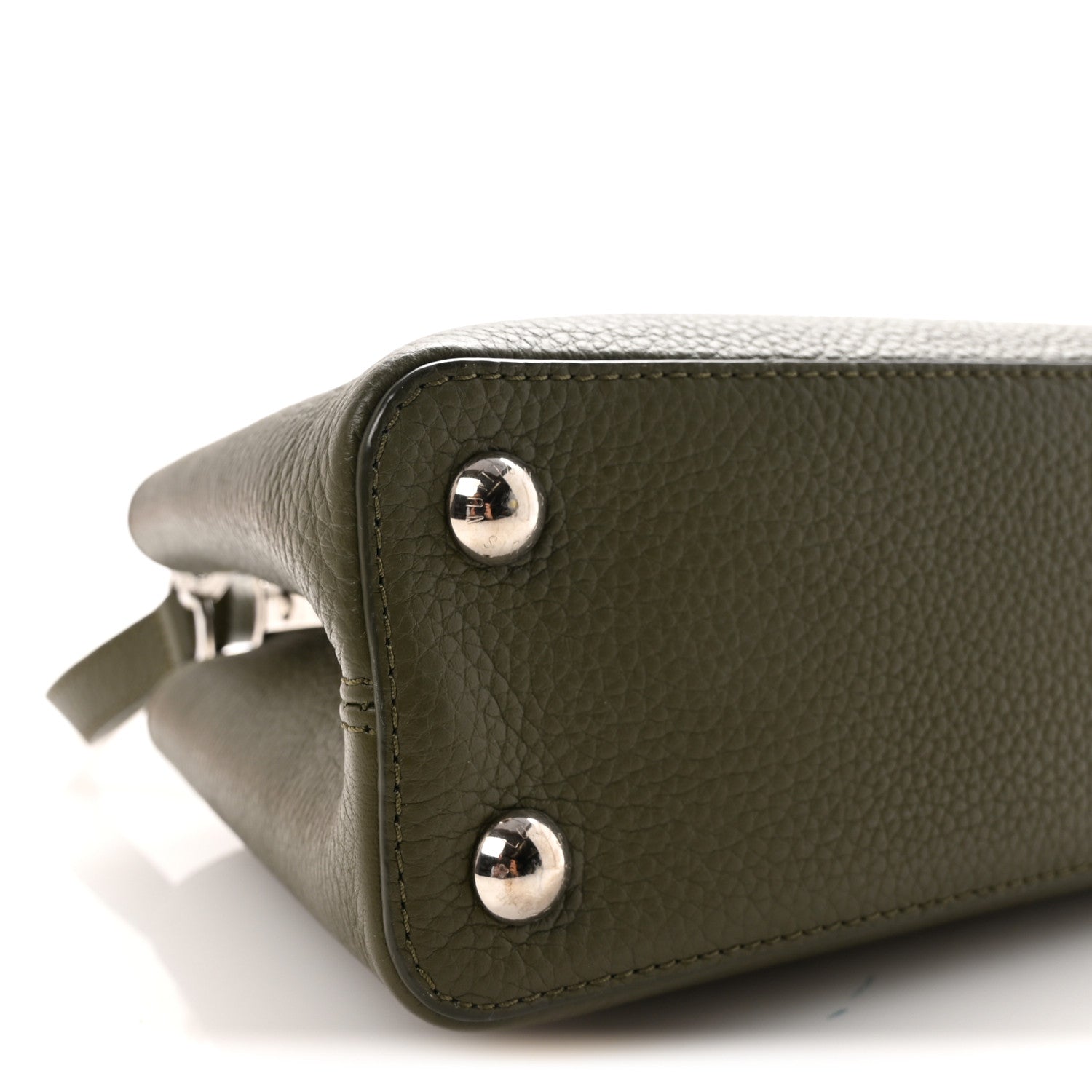 Louis Vuitton Taurillon Capucines BB Khaki 8 of 9