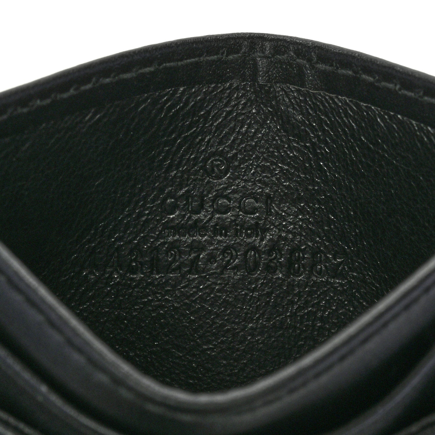 Gucci Calfskin Matelasse GG Marmont Card Holder Black 6 of 7