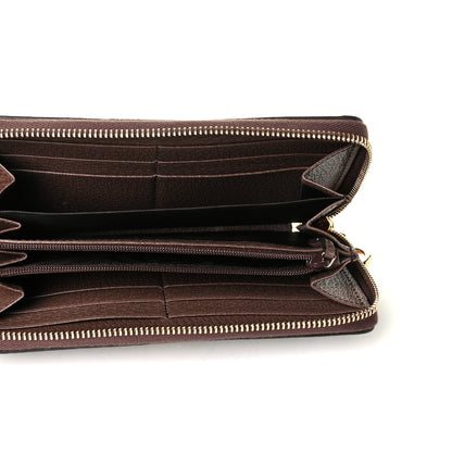 Gucci GG Supreme Monogram Web Ophidia Zip Around Wallet Brown 4 of 5