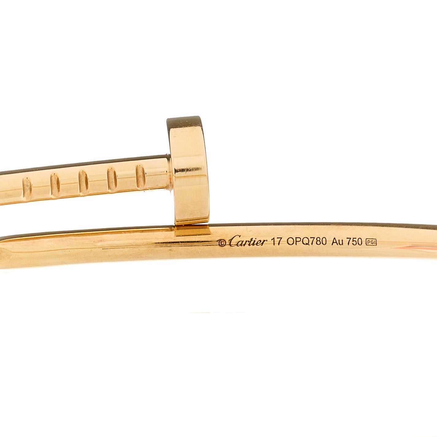 18K Yellow Gold Small Juste Un Clou Bracelet 17