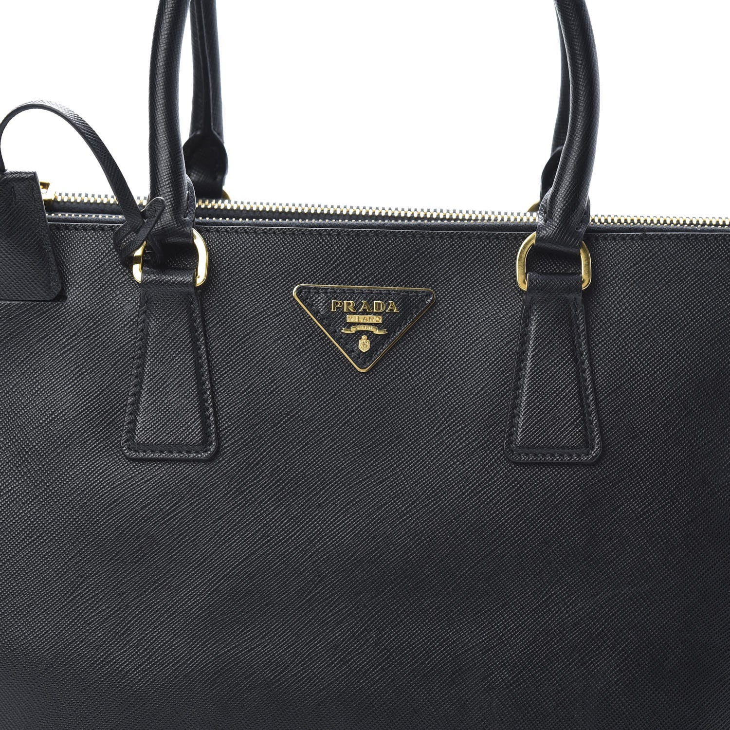 Prada Saffiano Large Galleria Double Zip Tote Black 11 of 18
