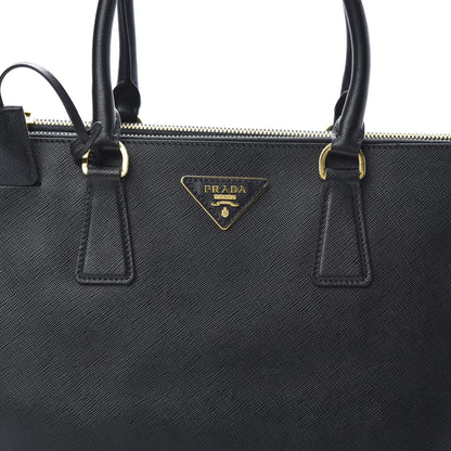 Prada Saffiano Large Galleria Double Zip Tote Black 11 of 18