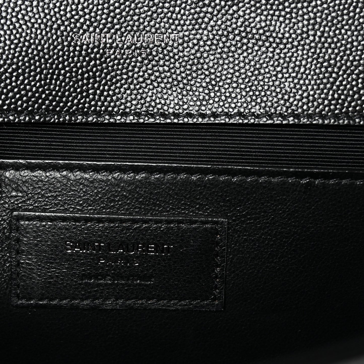 Grain De Poudre Medium Classic Monogram Monochrome Kate Satchel Black